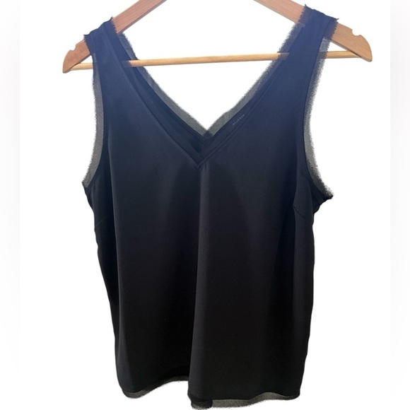 HALOGEN Black Raw Edge Tank Size Small - Picture 4 of 7